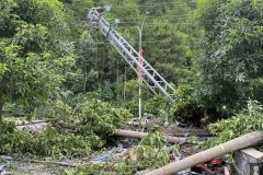 货车撞倒电力铁塔 南方电网广西梧州供电局紧急抢修恢复供电